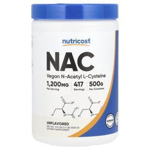 Nutricost, NAC, Unflavored, 17.9 oz (500 g) купить в Киеве и Украине