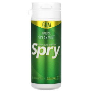 Spry, натуральная жевательная резинка, мята, Xlear, 30 шт. (32.5 г) купить в Киеве и Украине