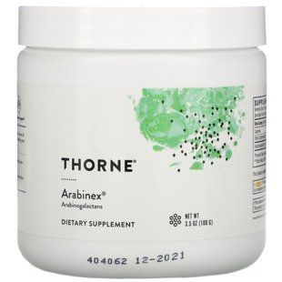 Пробіотики Арабінекс арабіногалактан Thorne Research (Arabinex Arabinogalactans) 100 г
