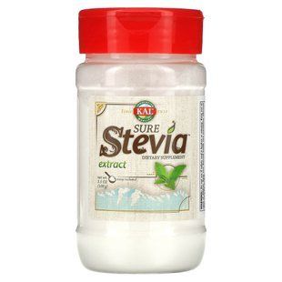 Натуральный экстракт стевии, Sure Stevia Extract Powder, KAL, 3,5 унции (100 г) купить в Киеве и Украине