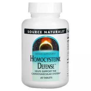 Protection from Homocysteine, Homocysteine Defense, Source Naturals, 60 tablets.