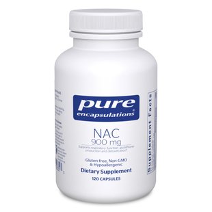 Ацетилцистеин Pure Encapsulations (NAC N-Acetyl-l-Cysteine) 900 мг 120 капсул купить в Киеве и Украине