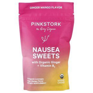 Pink Stork, Nausea Sweets, леденцы с имбирем и манго, 30 органических леденцов купить в Киеве и Украине