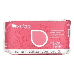 Cottons, Natural Cotton Comfort, Super, 10 Pads купить в Киеве и Украине