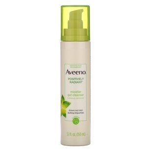 Positive Glow, Micellar Gel Cleanser, Aveeno, 5.1 fl oz (150 ml)