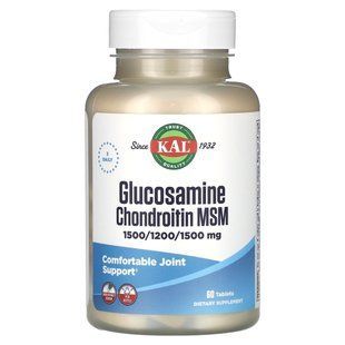 KAL, Glucosamine Chondroitin MSM, 60 Tablets купить в Киеве и Украине