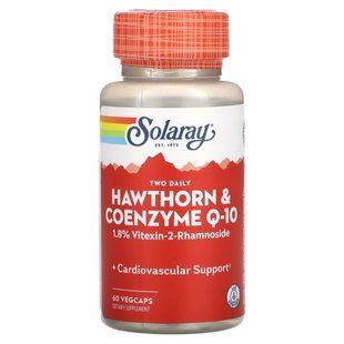 Solaray, Two Daily Hawthorn & Coenzyme Q-10, 60 VegCaps купить в Киеве и Украине