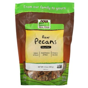 Сырые орехи пекан несоленные Now Foods (Pecans Raw) 340 г купить в Киеве и Украине