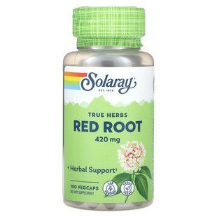 Solaray, True Herbs, Red Root, 420 mg, 100 VegCaps купить в Киеве и Украине