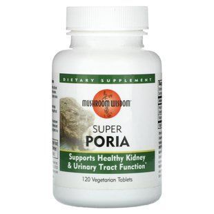 Mushroom Wisdom, Super Poria, 120 Vegetarian Tablets купить в Киеве и Украине