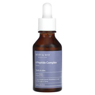 Mary & May, 6 Peptide Complex Serum, Fragrance Free, 1.01 fl oz (30 ml) купить в Киеве и Украине