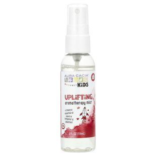 Aura Cacia, Kids, бадьорий ароматерапевтичний спрей, 2 рідкі унції (59 мл)