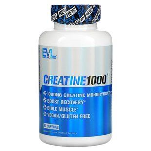 Креатин 1000, Creatine 1000, EVLution Nutrition, 1000 мг, 120 вегетарианских капсул купить в Киеве и Украине