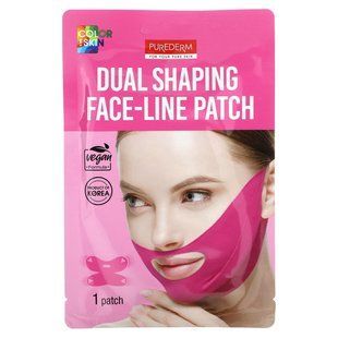 Purederm, Dual Shaping Face-Line Patch, Pink , 1 Patch купить в Киеве и Украине