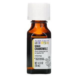 Масло ромашки расслабляющее Aura Cacia (Essential Oils Roman Chamomile) 15 мл купить в Киеве и Украине