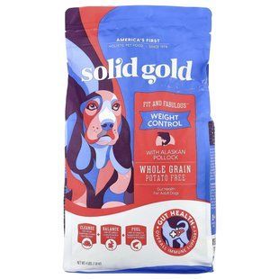 Solid Gold, Fit and Fabulous&trade;, For Adult Dogs, With Alaskan Pollock, 4 lbs (1.81 kg) купить в Киеве и Украине