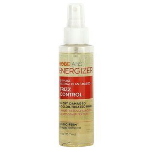 Hobe Labs, Energizer, Bi-Phase Natural Plant-Based Frizz Control, For Dry, Damaged & Color-Treated Hair, 4 fl oz (113.7 ml)