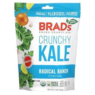 Brad's Plant Based, Crunchy Kale, Radical Ranch, 2 oz (57 g) купить в Киеве и Украине