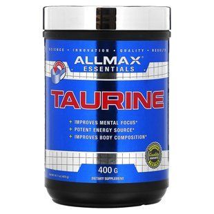 Taurine 100% pure in powder ALLMAX Nutrition (100% Pure Taurine Maximum Strength + Absorption) 3000 mg 400 g