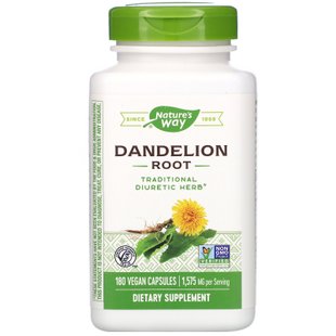 Корень одуванчика Nature's Way (Dandelion) 525 мг 180 капсул купить в Киеве и Украине