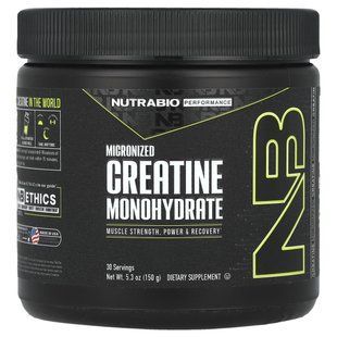 NutraBio, Performance, Micronized Creatine Monohydrate, 5.3 oz (150 g) купить в Киеве и Украине