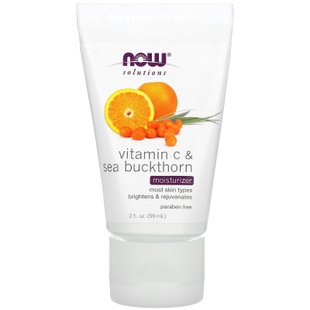 Увлажняющее средство с витамином С Now Foods (Moisturizer Vitamin C Solutions) 59 мл купить в Киеве и Украине