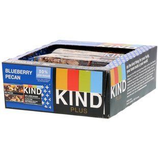 Батончики с пеканом черникой и волокнами KIND Bars (Blueberry Pecan + Fiber Plus) 12 бат. купить в Киеве и Украине