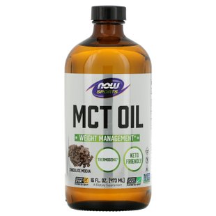 Масло МСТ вкус шоколада Now Foods (MCT Oil Sports) 473 мл купить в Киеве и Украине