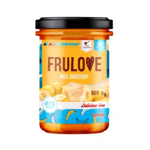 Фруктовое пюре Frulove Банан Allnutrition (Frulove Mus Owocowy "Banana") 500 г (До 07.23) купить в Киеве и Украине