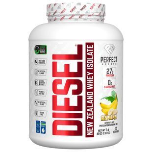 PERFECT Sports, Diesel, New Zealand Whey Isolate, Banana, 5 lb (2.27 kg)