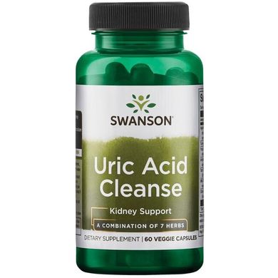 Очищення сечової кислоти, Uric Acid Cleanse, Swanson, 60 капсул