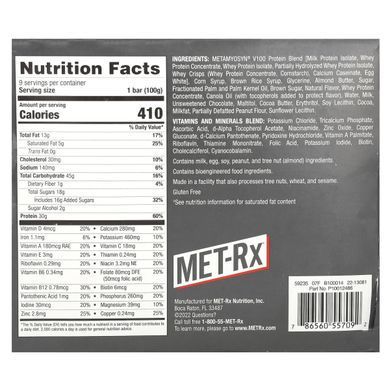 MET-Rx, Big 100, Батончик Вместо Еды, Печенье с Шоколадной Крошкой, 9 батончиков, по 3,52 унции (100 г) каждый купить в Киеве и Украине