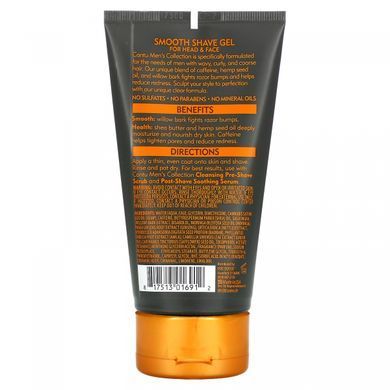Cantu Mens Collection, Smooth Shave Gel with Shea Oil, 5 ounces (142 g)