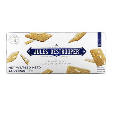 Jules Destrooper, Тонке мигдальне печиво, 3,5 унції (100 г)
