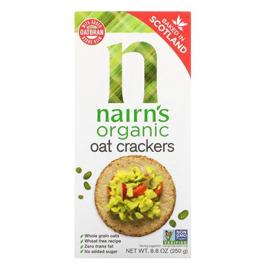 Натуральні вівсяні крекери, Nairn's Inc, 8,8 унцій (250 г)