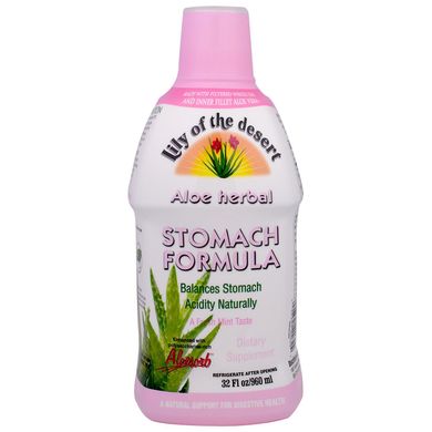 Алоэ формула для желудка мята Lily of the Desert (Aloe Stomach Formula) 946 мл купить в Киеве и Украине