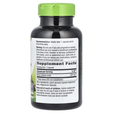 Root of Black Cohosh, Natures Way, 540 mg, 180 vegetarian capsules