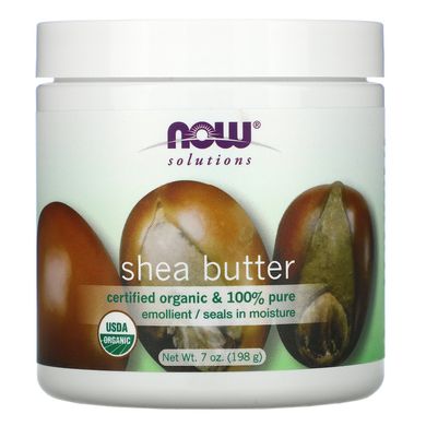 Масло ши органічне Now Foods (Shea Butter Solutions) 207 мл