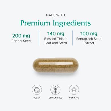 Комплекс для поддержки лактации Vitanica (LactationBlend) 60 капсул купить в Киеве и Украине