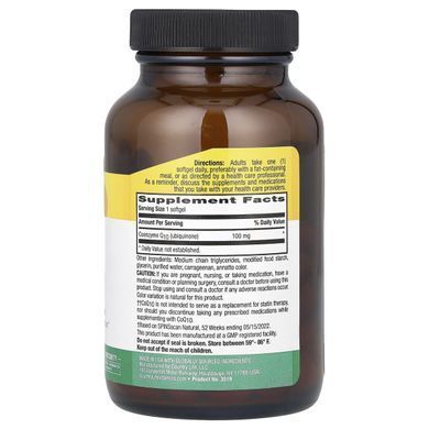 Coenzyme CoQ10 Country Life (CoQ10) 100 mg 120 capsules.