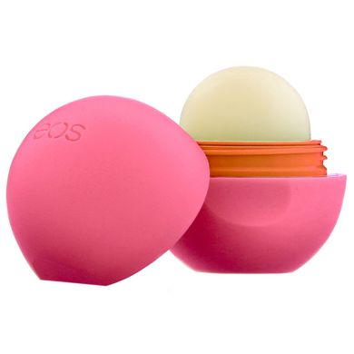 Бальзам для губ з полуничним персиком, Super Soft Shea Lip Balm, Strawberry Peach, EOS, 7 г