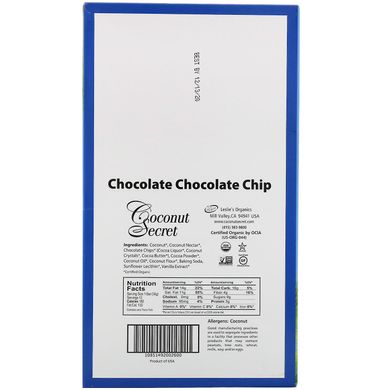 Батончик Ungranola, Органічна Крихітка Шоколадного Шоколаду, Coconut Secret, 12 батончиків, по 1,2 унції (34g) кожен