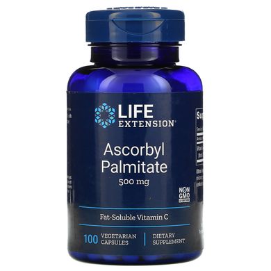 Аскорбил пальмитат Life Extension (Ascorbyl Palmitate) 500 мг 100 капсул купить в Киеве и Украине