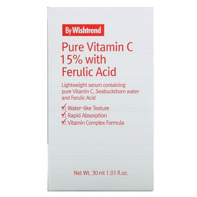 Чистий вітамін C 15% з феруловою кислотою, Pure Vitamin C 15% with Ferulic Acid, Wishtrend, 1.3 л