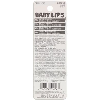 Зволожуючий бальзам для губ Baby Lips, вишня, Maybelline, 4,4 г