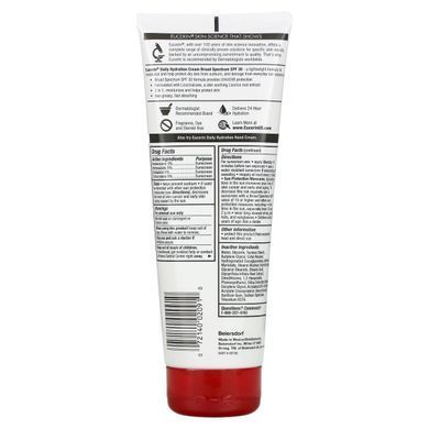 Крем для ежедневного увлажнения, SPF 30, без отдушек, Daily Hydration Cream, SPF 30, Fragrance Free, Eucerin, 226 г купить в Киеве и Украине