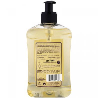 Рідке мило для рук і тіла A La Maison de Provence (Hand and Body Liquid Soap Fig and Basil) 500 мл інжир і базилік
