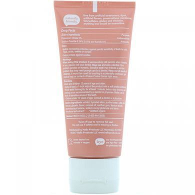 Toothpaste with fluoride for sensitive teeth, soothing mint, Hello, 113 g (4 oz)