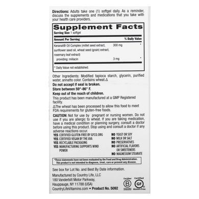 Country Life, Maxi-Hair & Scalp Rescue, Clinical Strength, 30 Vegan Softgels