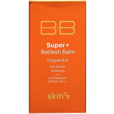 Бальзам Super + Beblesh, оригінальний BB, SPF 50+, PA +++, апельсин, Skin79, 40 мл